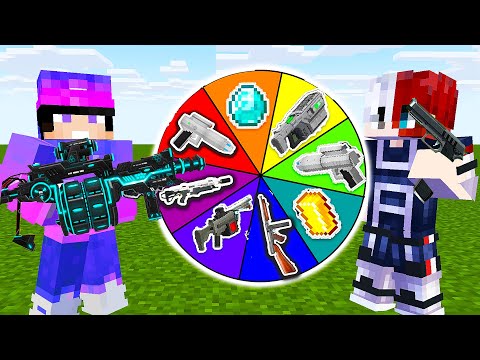 The Spin Challenge of OP Weapons in Minecraft! @Shivang02