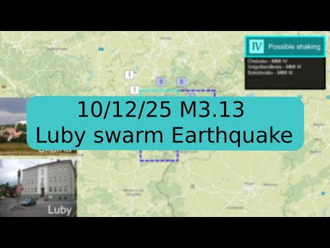 M3.13 Earthquake in Luby 10/12/2025