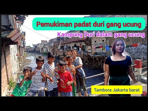 pemukiman padat pasar pos Duri selatan gang ucung|narrow alley Tambora Jakarta barat