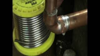 Re-soldering an existing pipe that