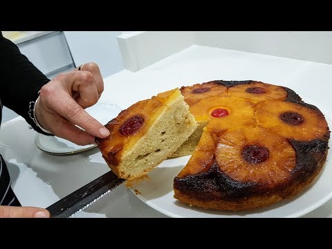 Bizcocho de piña invertido