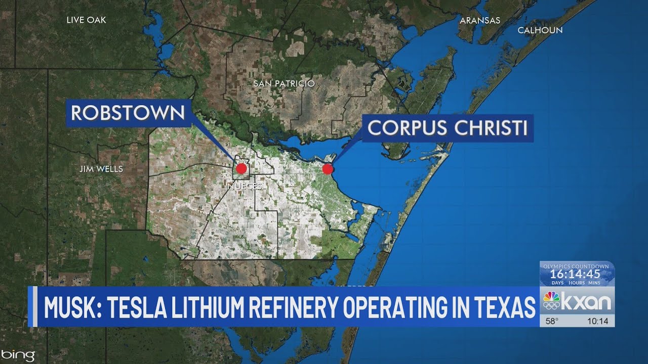 Tesla lithium refinery, ‘largest in America,’ now operating in Texas