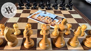 Premium Walnut Folding Chess Set by A&A