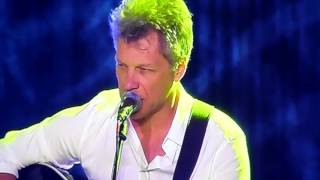 Jon Bon Jovi With these two hands Runaway Tours Bahamas 2015