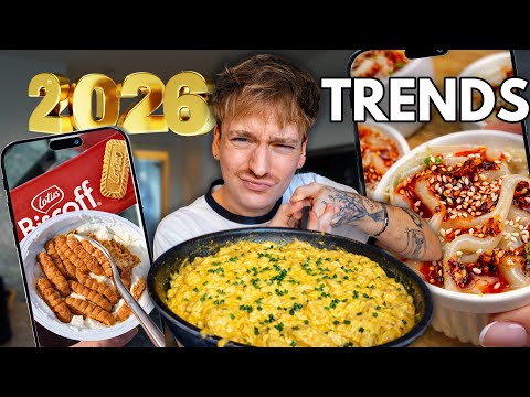 Ich teste NEUE 2026 FOOD TRENDS (Dumpling Lasagne, Lotus Cheesecake...)