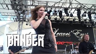 LEAVES&#39; EYES singer Elina Siirala interview at 70,000 Tons of Metal