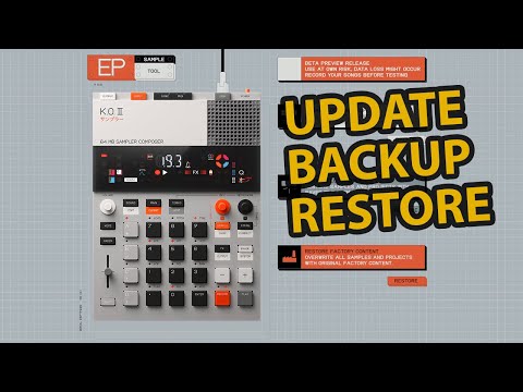 EP-133 K.O.II Update, Restore, & Backup