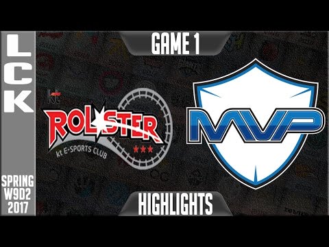 KT Rolster vs MVP Highlights Game 1 - LCK W9D2 Spring 2017 KT vs MVP G1