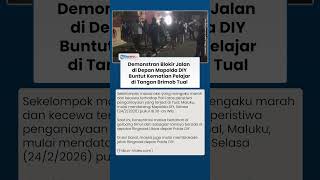 Mapolda DIY Digeruduk Massa Buntut Kasus Siswa SMP Tewas Dipukul Brimob