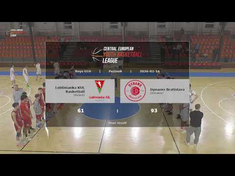 CEYBL U16, 16. 1. 2026, Lublinianka KUL Basketball - Dynamo Bratislava