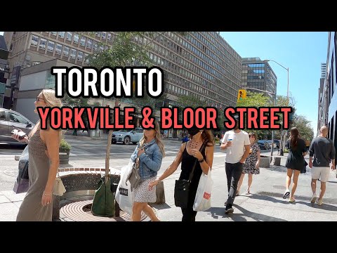 Toronto Downtown Bloor St and Yorkville September 2021 Canada