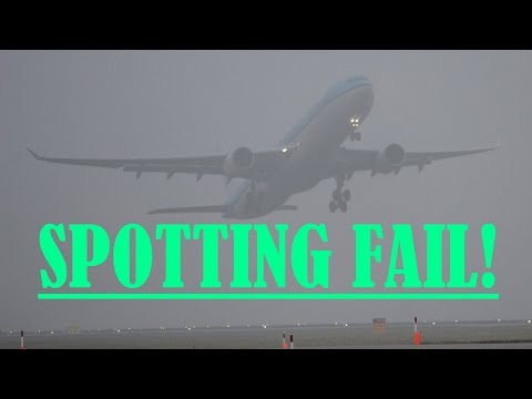 Spotting Fail: That Moment When you Realize it's Too Foggy to Go Spotting Airplanes!