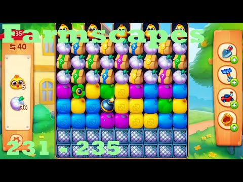 Farmscapes Level 231 - 235HD Gameplay Walkthrough |  3 - match game | android | ios | pc | app
