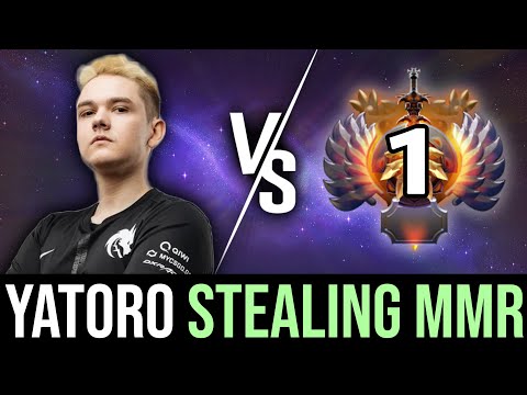 Yatoro STEALING MMR from NEW 12k TOP-1