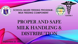 Day 2 - Proper & Safe Milk Handling & Distribution