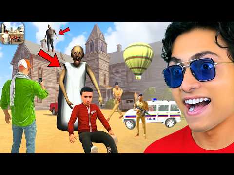 Franklin found Granny House in this INDIAN BIKE DRIVING 3D Copy Game😱 Chacha got Arrested