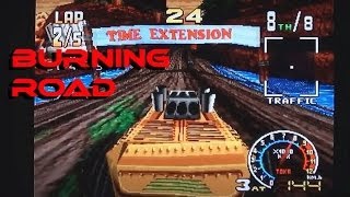 Burning Road playing on the Playstation / PS1