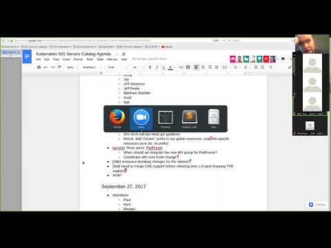 Kubernetes SIG Service Catalog 20171002