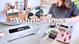 Vlog｜30代東京OL夏の日常記録👒休日バッグの中身 | 都内カフェで作業する日 | 韓国コスメ購入品紹介