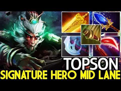 TOPSON [Monkey King] Signature Heroes Imba Mid Lane King 7.25 Dota 2