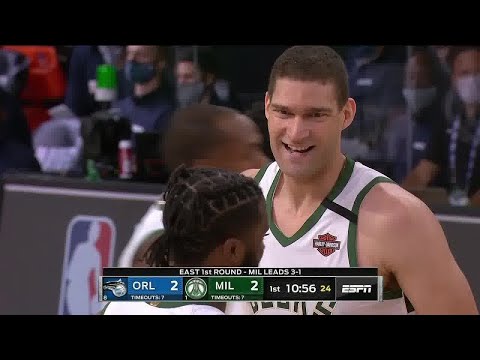 Brook Lopez Full Play | Magic vs Bucks 2019-20 Playoffs Game 5 | Smart Highlights