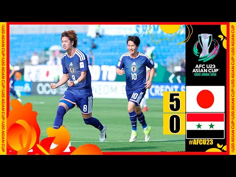 Japan U23 vs Syria U23 5-0 Highlights Goals | U23 AFC Asian Cup 2026 | syria u23 japan u23