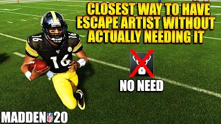 Closest Way To Have Escape Artist Without Actually Having It In Madden 20