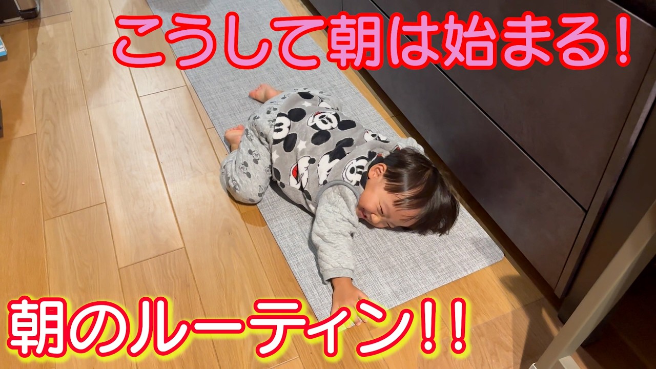 【朝のルーティン】我が家の末っ子は毎日こんな感じ！