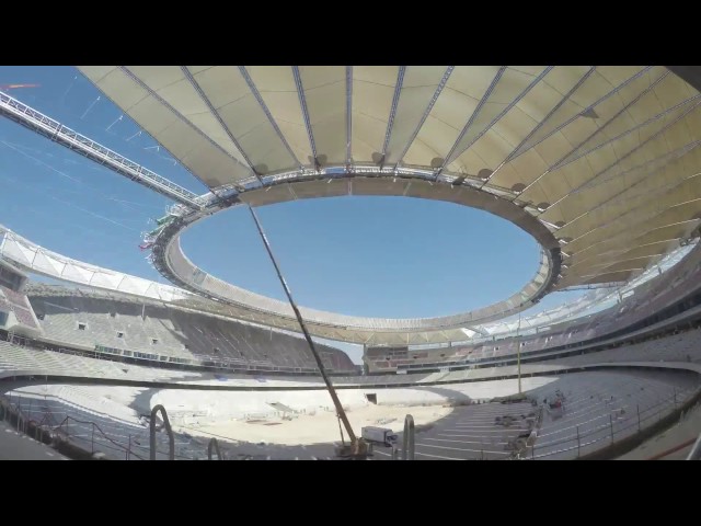 Time-lapse showing latest progress on Atlético de Madrid’s Wanda Metropolitano
