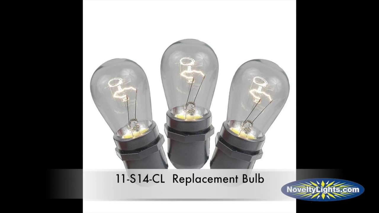 25 Pack of Clear S14 11 Watt Bulbs Medium Base e26 