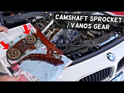 CAMSHAFT SPROCKET GEAR REPLACEMENT REMOVAL BMW F30 F31 F34 320i 328i VANOS GEAR
