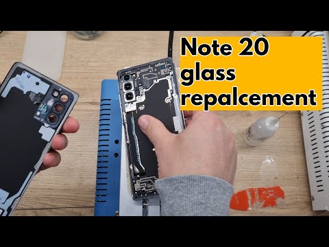 Samsung Galaxy Note 20 FRONT glass replacement - Teardown -Full video 4K