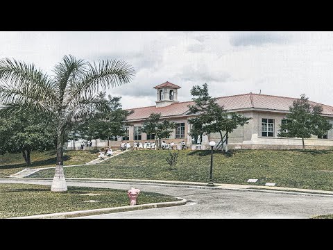 THE PANAMA CANAL 100 YEARS AGO - PEDRO MIGUEL SCHOOL BUILDING, LOOKING SOUTH, EXTERIOR, FRONT (1920)