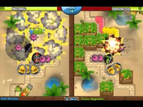 Ep 33 - Anacondaz vs (King) Isuckatbattles - King Of The Hill Bloons Tower Defense Battles