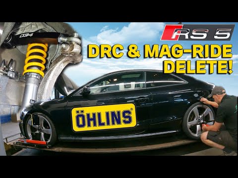 AUDI RS5 Coilover Conversion! DRC & Mag-Ride Delete! OHLINS 034motorsport