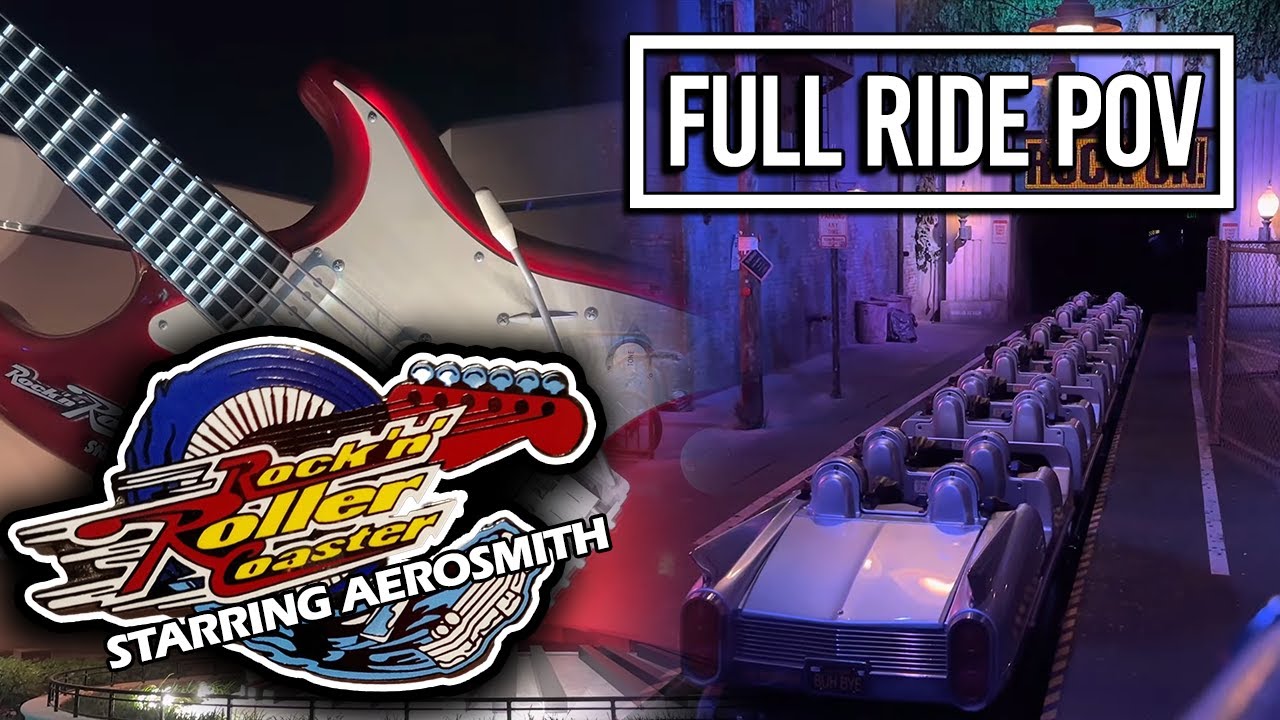 Rock ‘N’ Roller Coaster Starring Aerosmith - Queue and Preshow - Full Ride POV - YouTube
