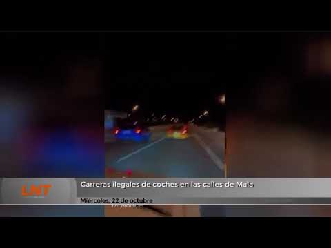 Carreras ilegales de coches en las calles de Mala