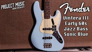 Video thumbnail for Fender Vintera III Early 60s Jazz Bass Sonic Blue - Project Music by Project Music