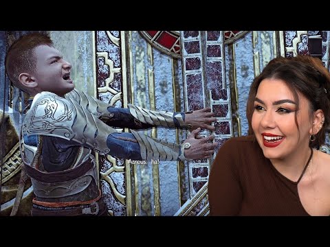 Atreus fails to open the Door like Daddy 😂 (FUNNY) - God Of War Ragnarok Reaction