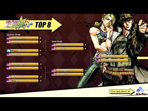 JoJo's Bizarre Adventure All Star Battle R - Evo 2022 Grand Finals | WhiteboyWilly vs Crimsonpacratt