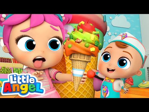 My Ice Cream Machine | Little Angel Kids Songs & Nursery Rhymes