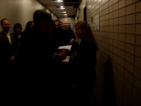 Natalie Dessay signing autographs