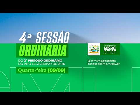 4ª  Sessão  Ordinária  do  2º  Período  Ordinário  de  2026