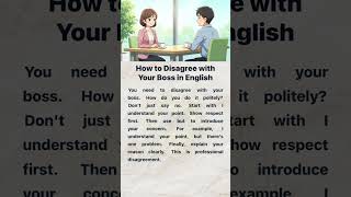 How to Disagree with Your Boss in English 💼🗣️ | English Reading and Listening Practice #motivation