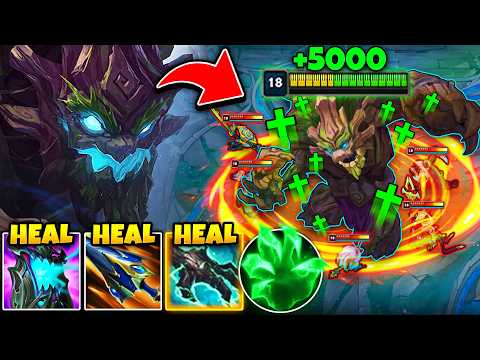 Maokai but I can literally out-heal the entire enemy team 1v5 (INFINITE HEALING HACK)