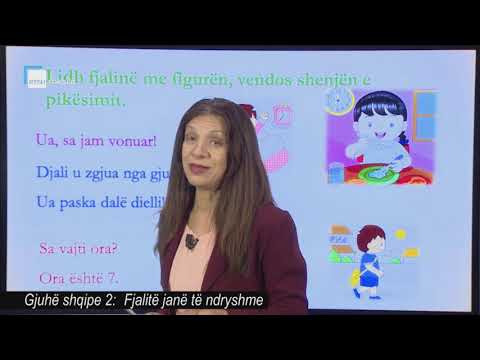 Gjuhë shqipe 2 - Fjalitë janë të ndryshme