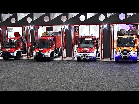 Car Crash Audi TT RC Fire Trucks Police Cars Ambulance Tow Truck Telescopic Handler and Forklift