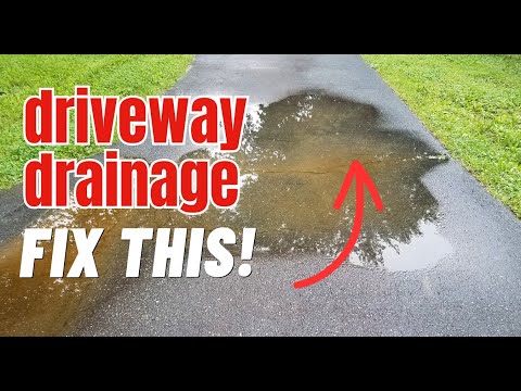 How to Drain Water on Driveway, Patio, Pool Deck, Parking Lot, Sidewalk, Tennis & Basketball Courts