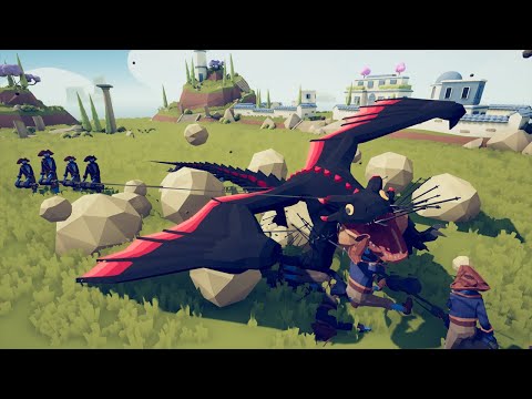 NEW HIDDEN UNIT DRAGON vs EVERY FACTION - TABS - Totally Accurate Battle Simulator