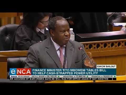 Mboweni tables bill to bail out Eskom